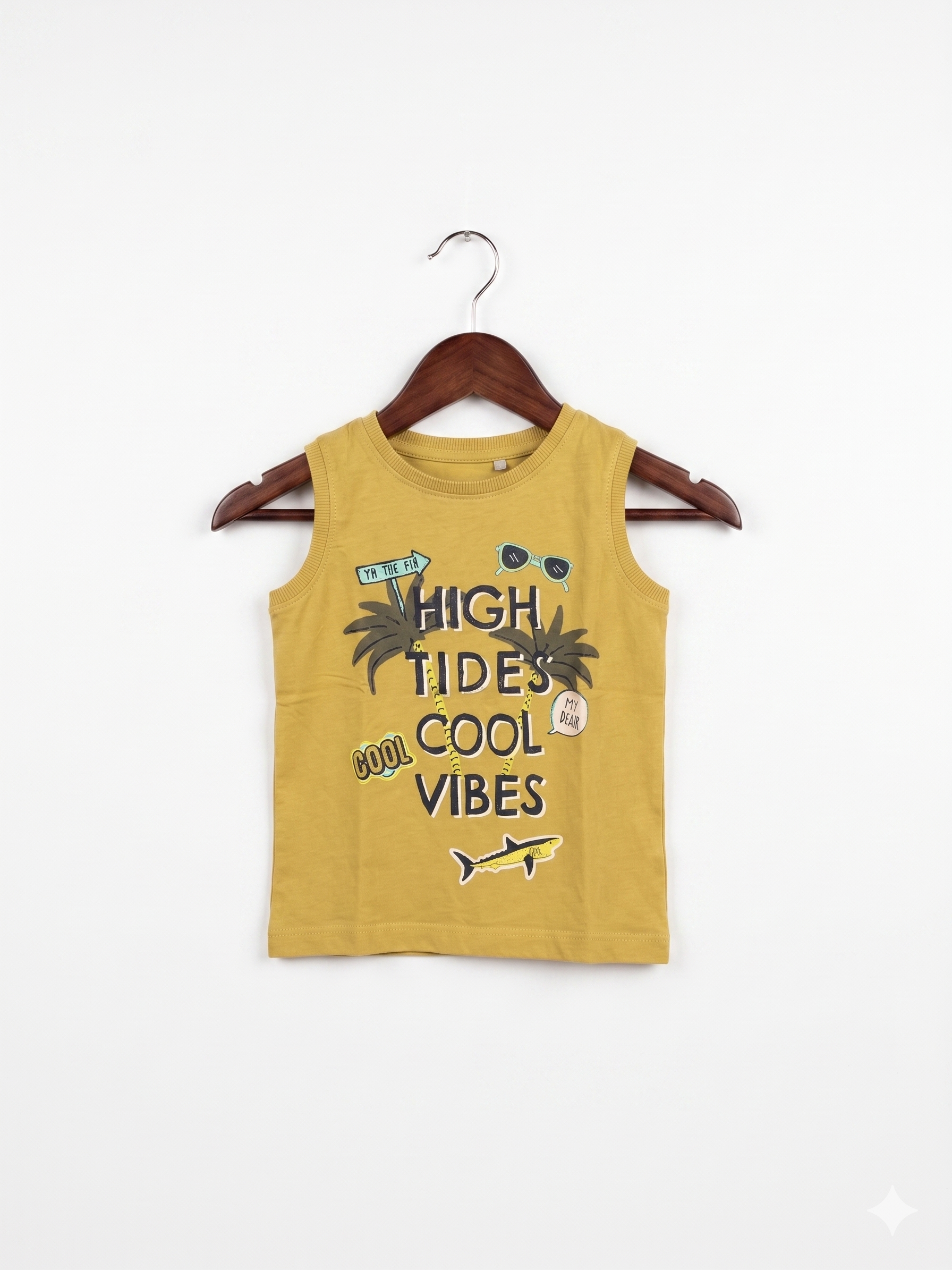 Name It "Basic Needs" Toddler Boys Organic Cotton Beach Tank Top - Size 1-1.5 Years AB1
