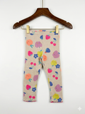 Matalan Kids Fruit & Floral Print Ribbed Leggings - Size 2-3 Years AB1