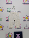Branshes Girls Off-White Lace-Trim Leggings - Size Estimated Age 2 to 3 Years AB2