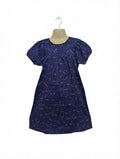 DIVIDED by H&M Girls Navy Blue Celestial Starry Night Print Dress - Size 34 Estimated Age Teens / 10 Years AB2