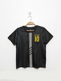 Deutschland Boys Black "10" Soccer Jersey - Size 134/140 cm Estimated Age 8-10 Years AB2