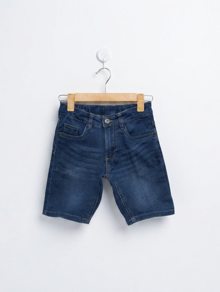 Pepperts! Boys Classic Blue Denim Shorts - Size 134 (Estimated Age 8-9 Years) AB2