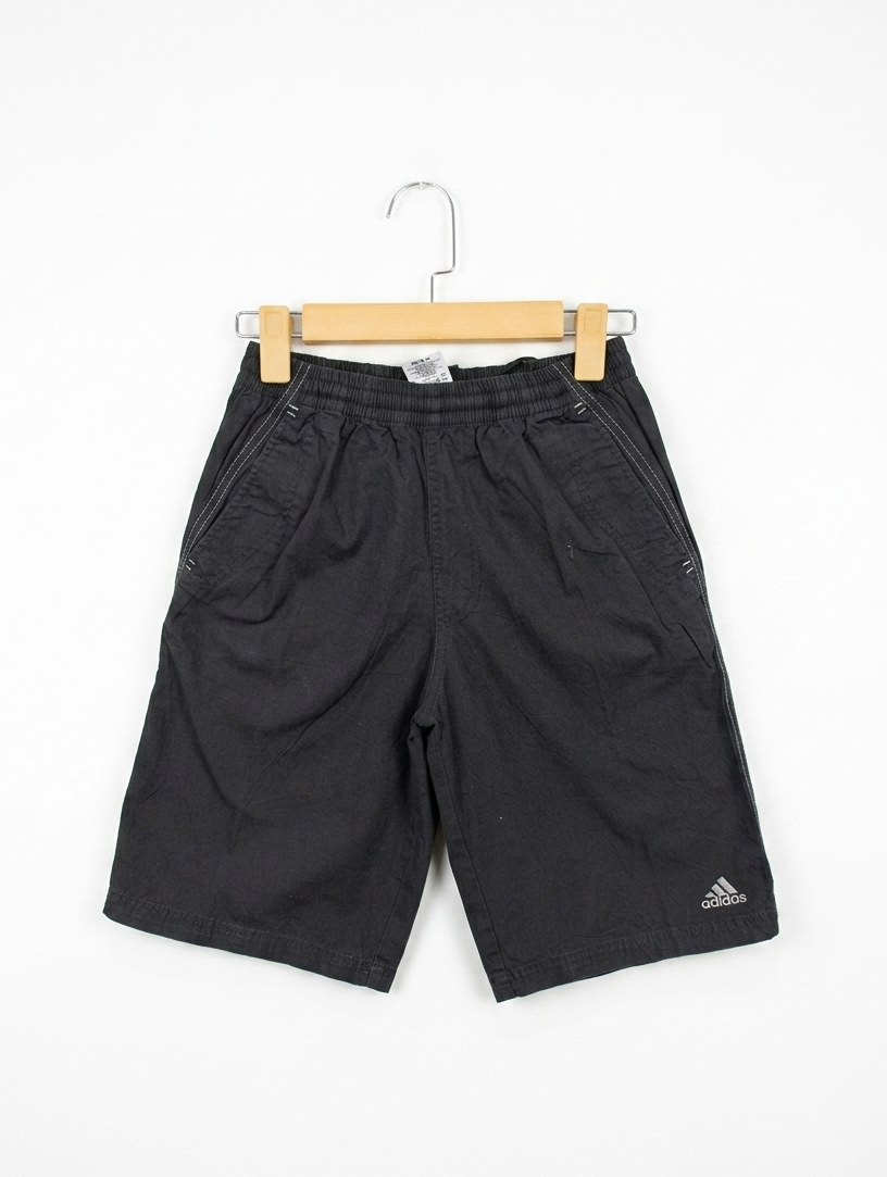 Adidas Boys Black Sporty Shorts - Size Estimated Age 11-12 Years AB2