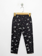 Doreme Girls Black Bird Print Casual Leggings - Size 164CM Estimated Age 14-16 Years AB1