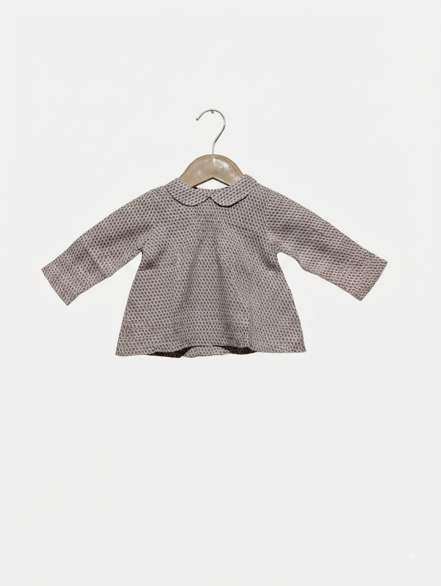 In Extenso Baby Girls Printed Long Sleeve Blouse - Size 60cm Estimated Age 3-6 Months AB2