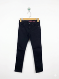 The Children's Place Girls "Super Skinny" Solid Black Denim Jeans - Size Estimated Age 10 Years AB1