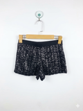 Miss E-Vie Girls Sparkling Black Sequin Party Shorts - Size Estimated Age 9-10 Years AB1