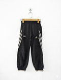 Adidas Boys Black Three-Stripe Windbreaker Track Pants - Size 128 Estimated Age 7-8 Years AB1
