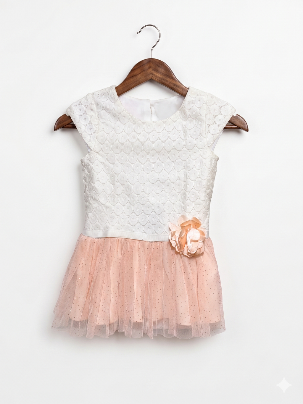 Youngland Toddler Girls Lace & Glitter Tulle Party Dress - Size 3T AB1