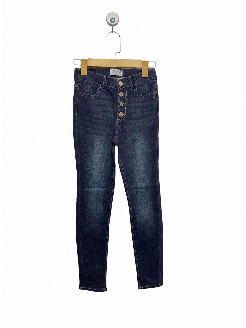 Jordache Girls High-Rise Super Skinny Button-Fly Jeans - Size 12 Slim (Estimated Age 11-12 Years) AB1