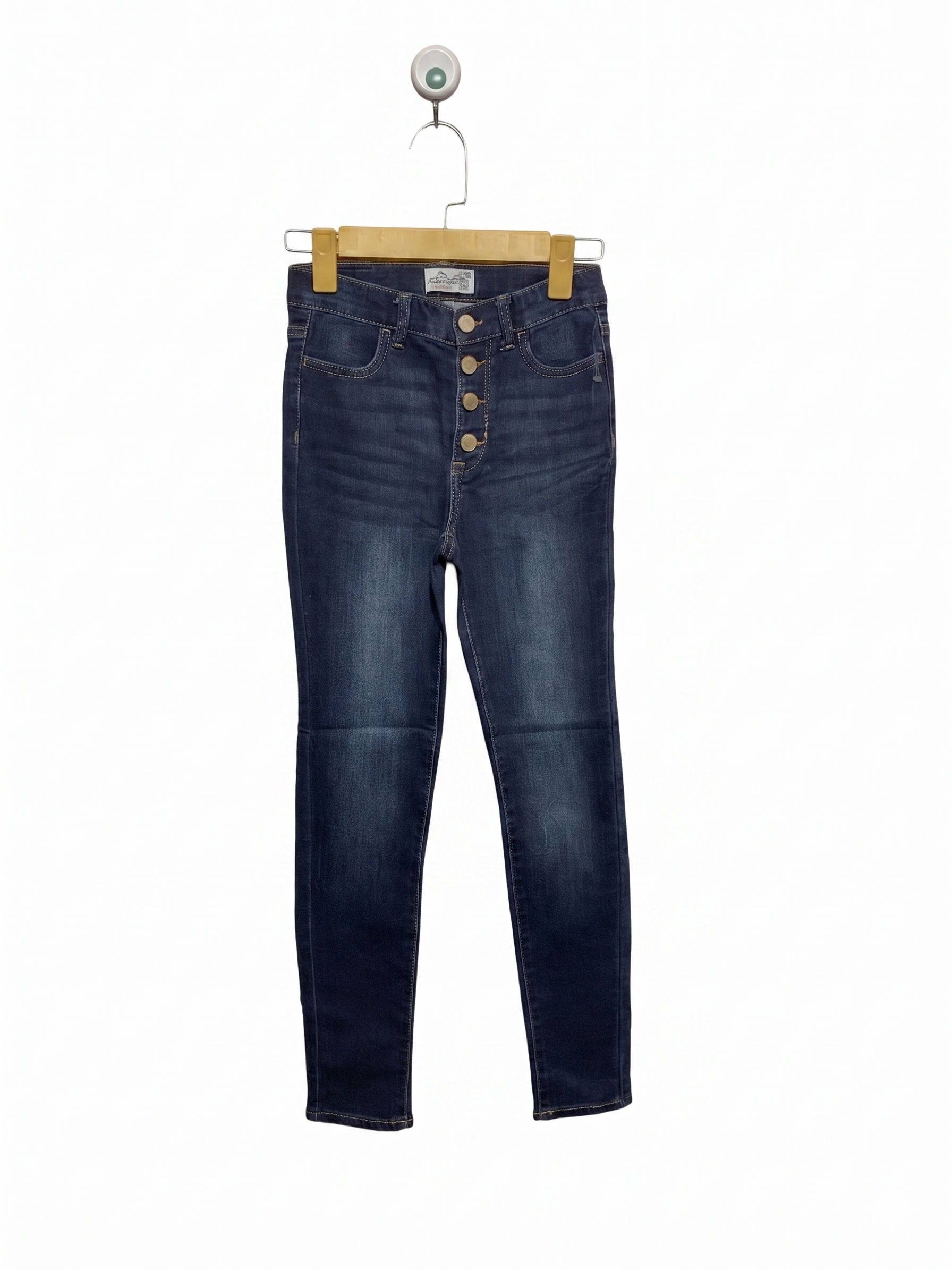 Jordache Girls High-Rise Super Skinny Button-Fly Jeans - Size 12 Slim (Estimated Age 11-12 Years) AB1