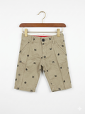 Back Number Kids Boys' Khaki Nautical Print Chino Shorts - Size 4-5 Years AB1