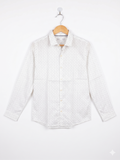 Next Boys "Original Brand" White Paisley Long Sleeve Button-Down Shirt - Size Estimated Age 11Y AB1