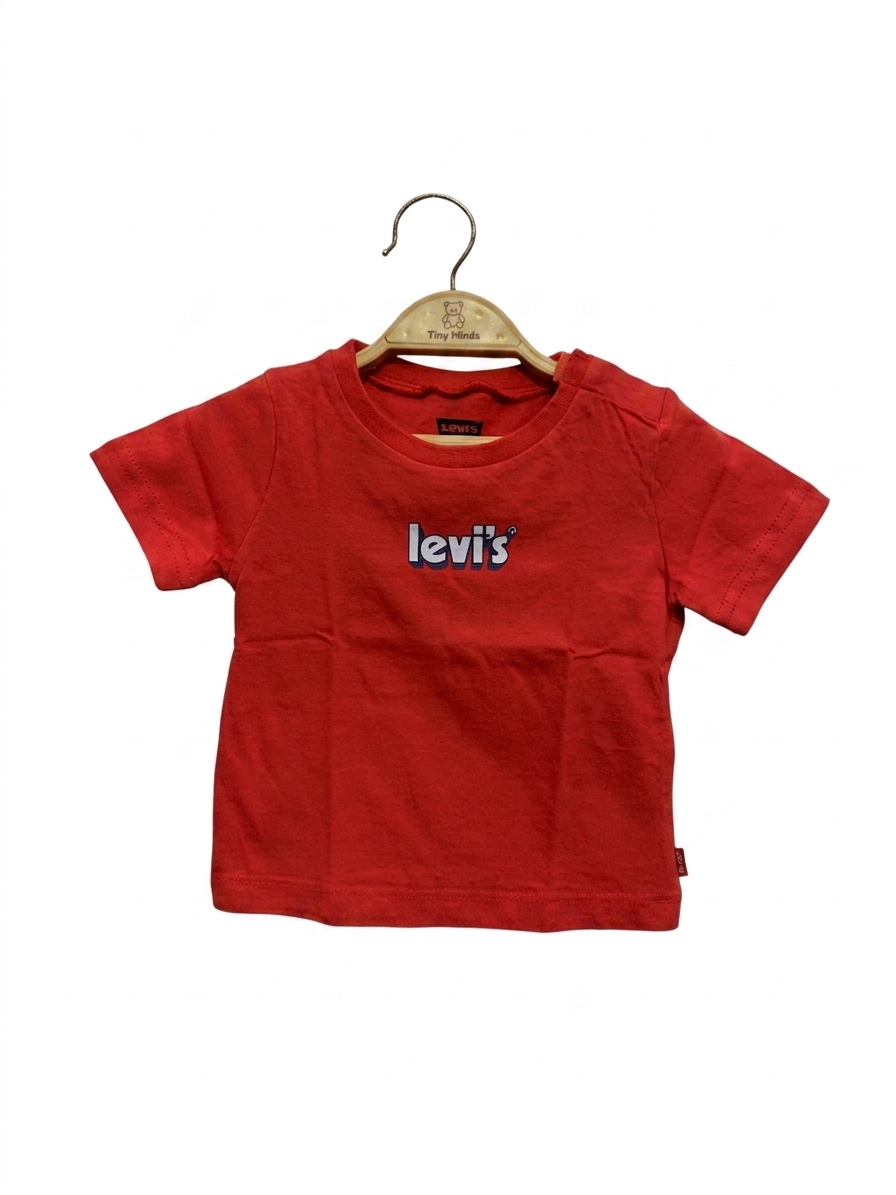 Levi's Baby Boy Graphic Logo Tee - Red, Size 9 Months AB1
