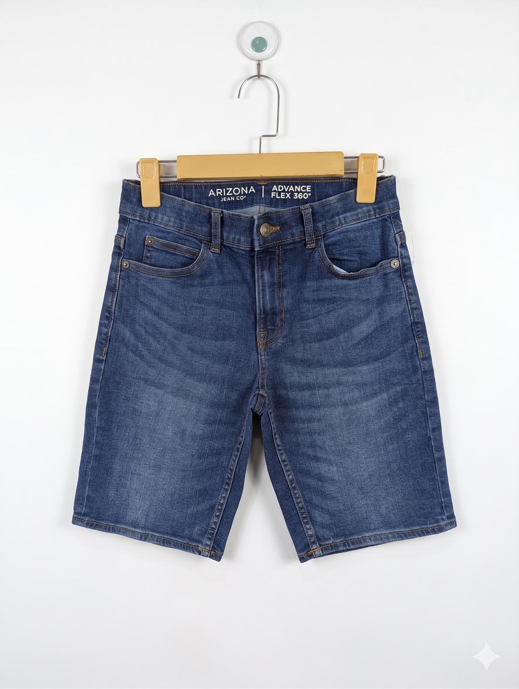 Arizona Jean Co. Boys "Advance Flex 360°" Denim Shorts - Size 14 Estimated Age 14 Years AB1