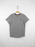 U.S. Polo Assn. Boys Classic Heather Grey Logo Tee - Size XL (14-16) (Estimated Age 14-16) AB1