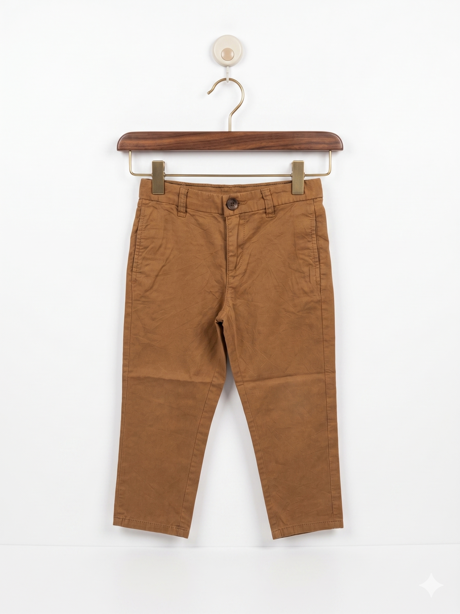 H&M Baby Boy Tobacco Brown Chino Trousers - Size 2-3 Years AB1