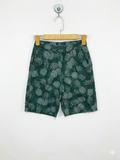 Uniqlo Boys Forest Green "Tropical Pineapple" Print Shorts - Size Estimated Age 10 Years AB1