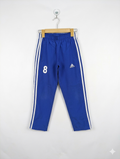 Adidas Unisex Boys Girls Royal Blue Three-Stripe Athletic Track Pants - Size 130 Estimated Age 7-8 Years AB1