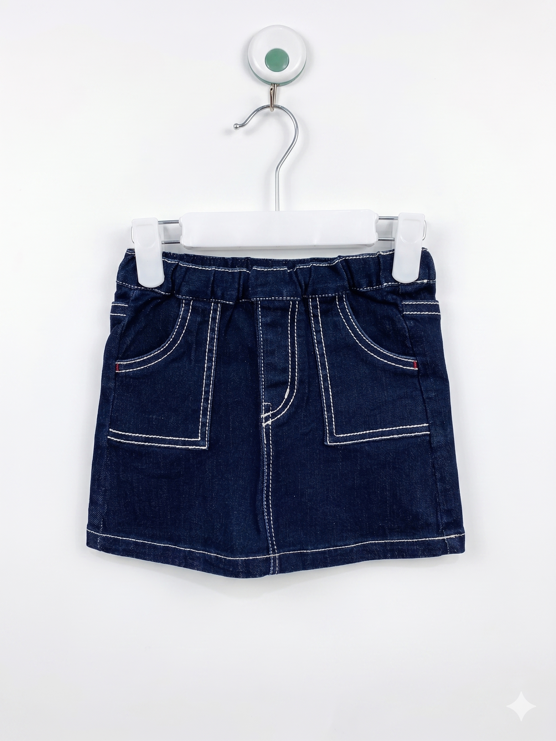 Hot Biscuits Miki House Girls Dark Wash Denim Skirt  1 se 1.5 saal (12-18 months)AB1