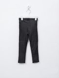 Garanimals Girls Dark Grey Faux Denim Stretch Leggings - Size 4 Estimated Age 4 Years AB2