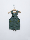 Prenatal Baby Boys Green Tropical Leaf Print Short Overalls - Size Estimated Age 6-9 Months AB2