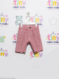 Global Work Kids Red & White Gingham Check Casual Shorts - Size Estimated Age 3 - 4 (Small) AB2