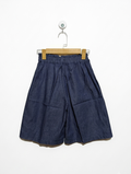 Girls' Stylish Blue Culotte Shorts - Size 130 (Estimated Age 8-9 Years) AB2