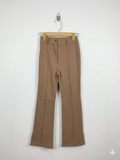 SHEIN Teen Girls Khaki High-Waisted Flare Dress Pants - Size 10-11Y (Estimated Age 10-11 Years) AB1