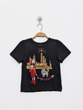 365 Kids from Garanimals Girls Black "Life is Fun" Graphic Tee - Size 7 (Estimated Age 7 Years) AB2