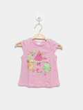 M&Co Baby Girls Pink "Sweet Summer" Fruit Graphic Top - Size Estimated Age 3-6 Months AB2