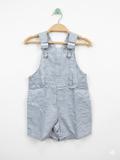 Grain de ble baby clothes, French baby brand, baby boys dungarees 18 months, light blue corduroy shortalls, toddler corduroy romper, designer baby thrift, Tiny Thrift Store inventory.