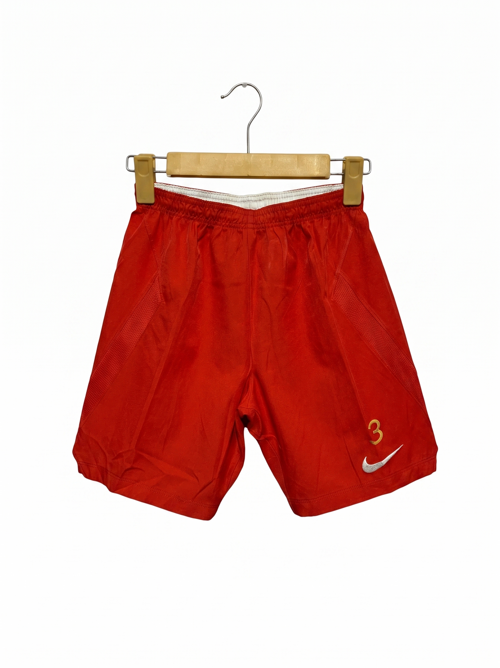 Nike Boys Red Dri-FIT Athletic Shorts with Number 3 Graphic - Size Medium (10-12 YRS) AB1