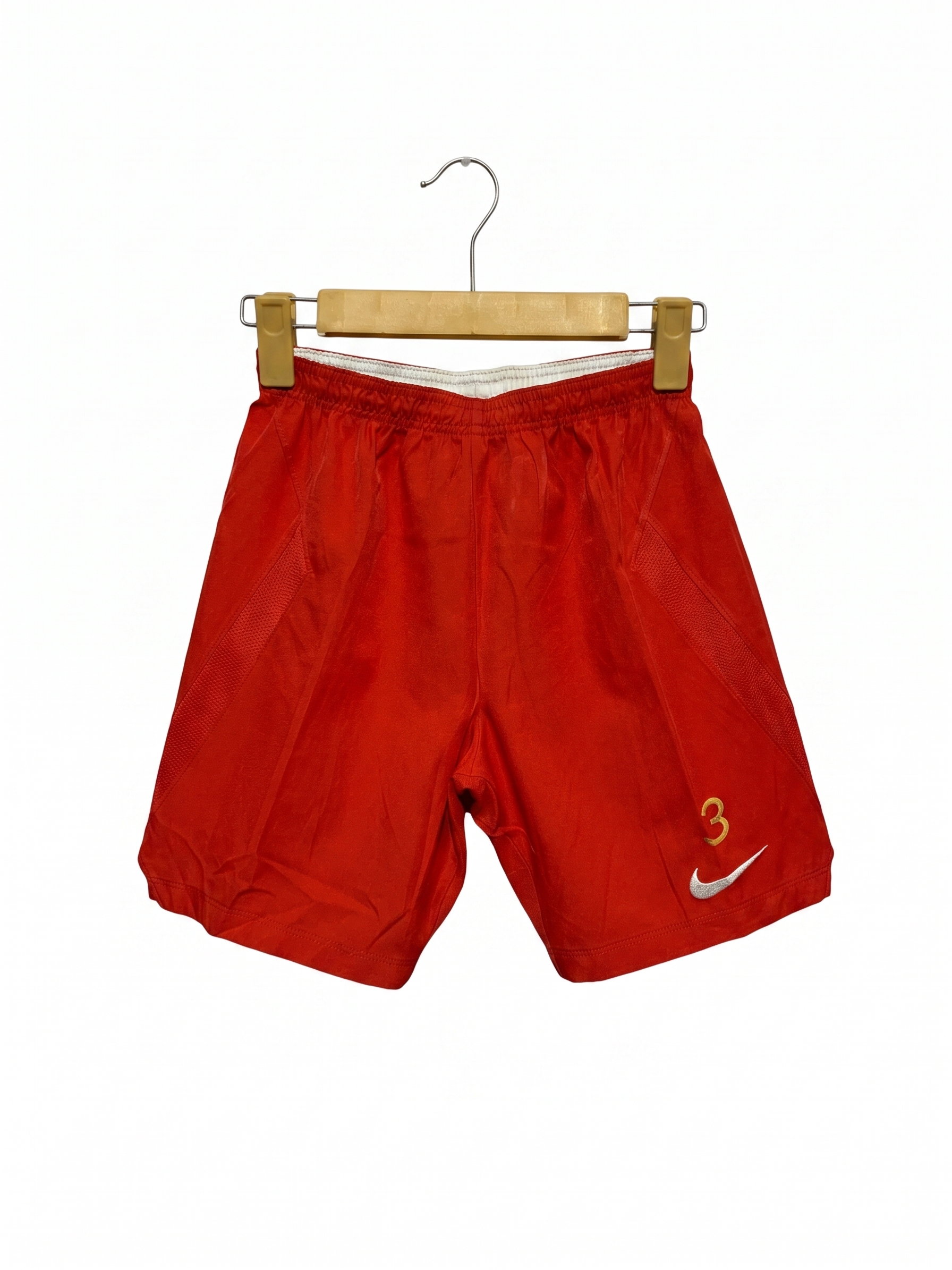 Nike Boys Red Dri-FIT Athletic Shorts with Number 3 Graphic - Size Medium (10-12 YRS) AB1