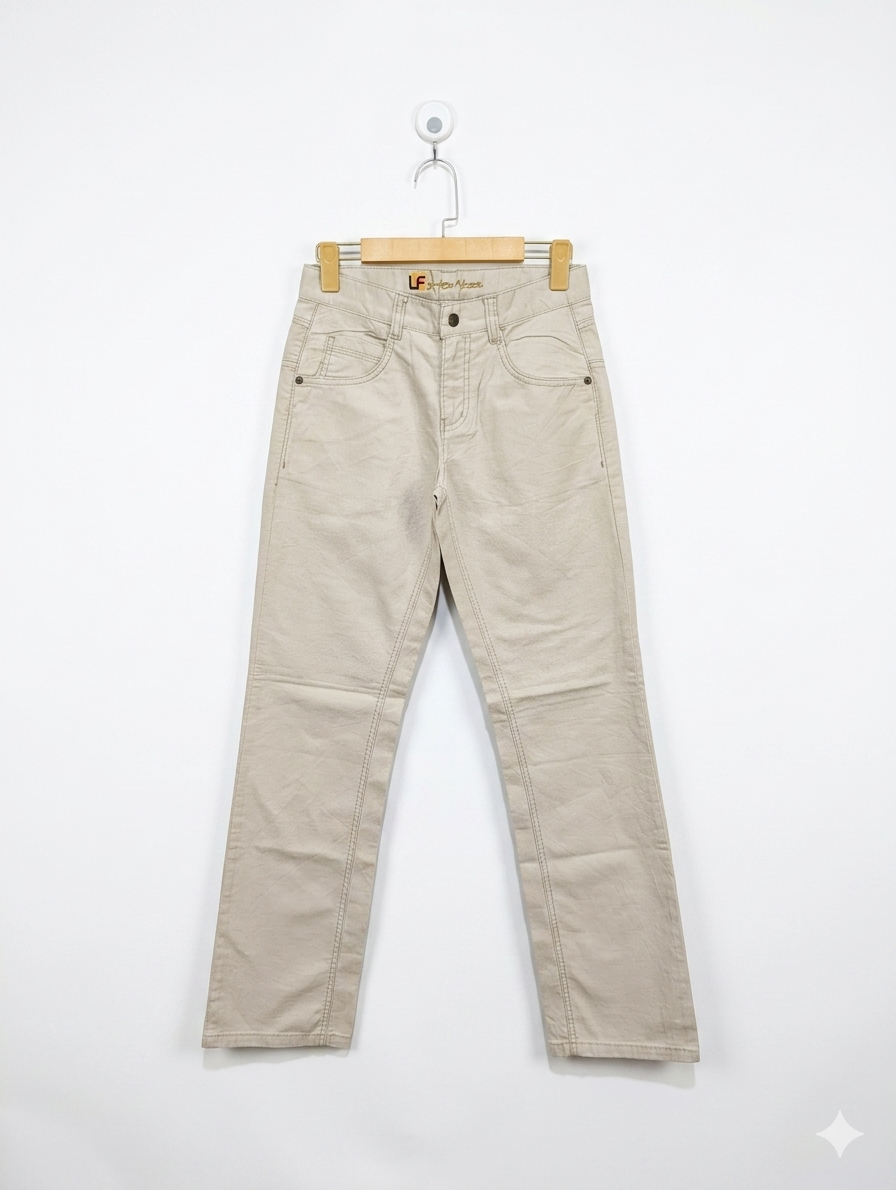 Lemmi Boys & Girls Unisex Beige Slim Fit Casual Pants - Size 164 Estimated Age 15 Years AB1