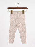 Inextenso Kids Peach & Grey Leopard Print Stretch Leggings - Size 98cm (Estimated 2-3 Years) AB1