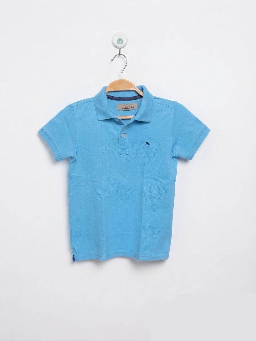 L.O.G.G. Boys Bright Blue Classic Polo Shirt - Size 120 CM (Estimated Age 5-6 Years) AB2