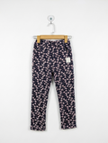 Andi Apple Girls Navy Blue "Floral Blossom" Print Leggings - Size 150CM Estimated Age 11-12 Years AB2