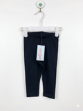 Cat & Jack Baby Girls Solid Black Basic Cotton Leggings Size 12M AB1