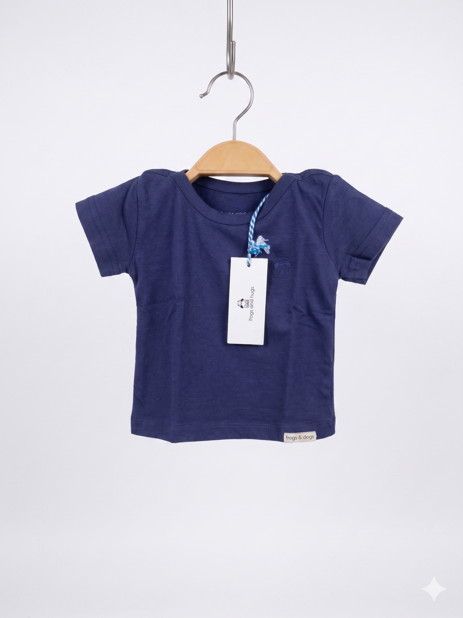 Frogs and Dogs Navy Blue Infant Tee - Size 56 (New with Tags) AB1