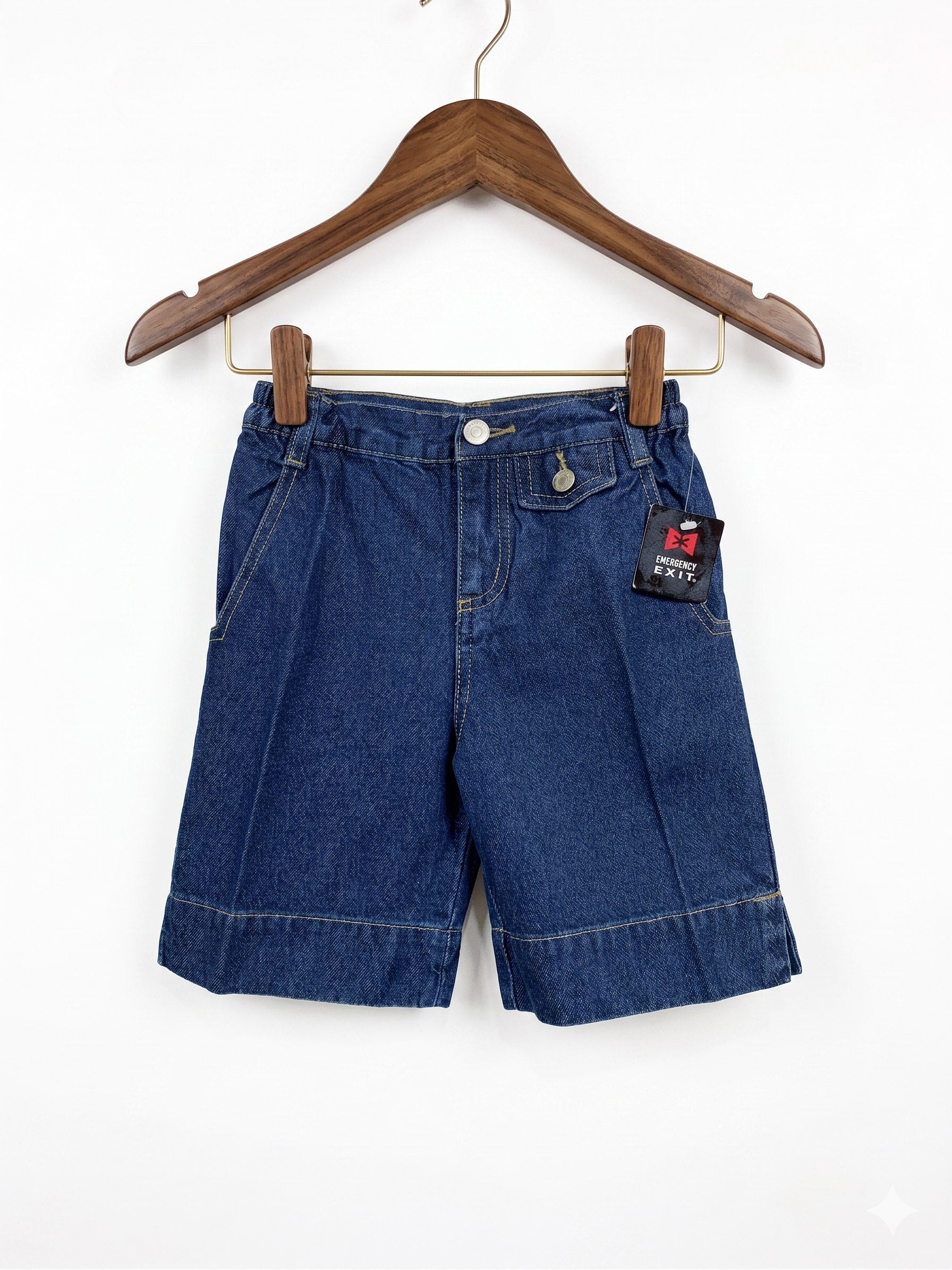 Emergency Exit Boys Classic Denim Shorts - Size 4 AB1