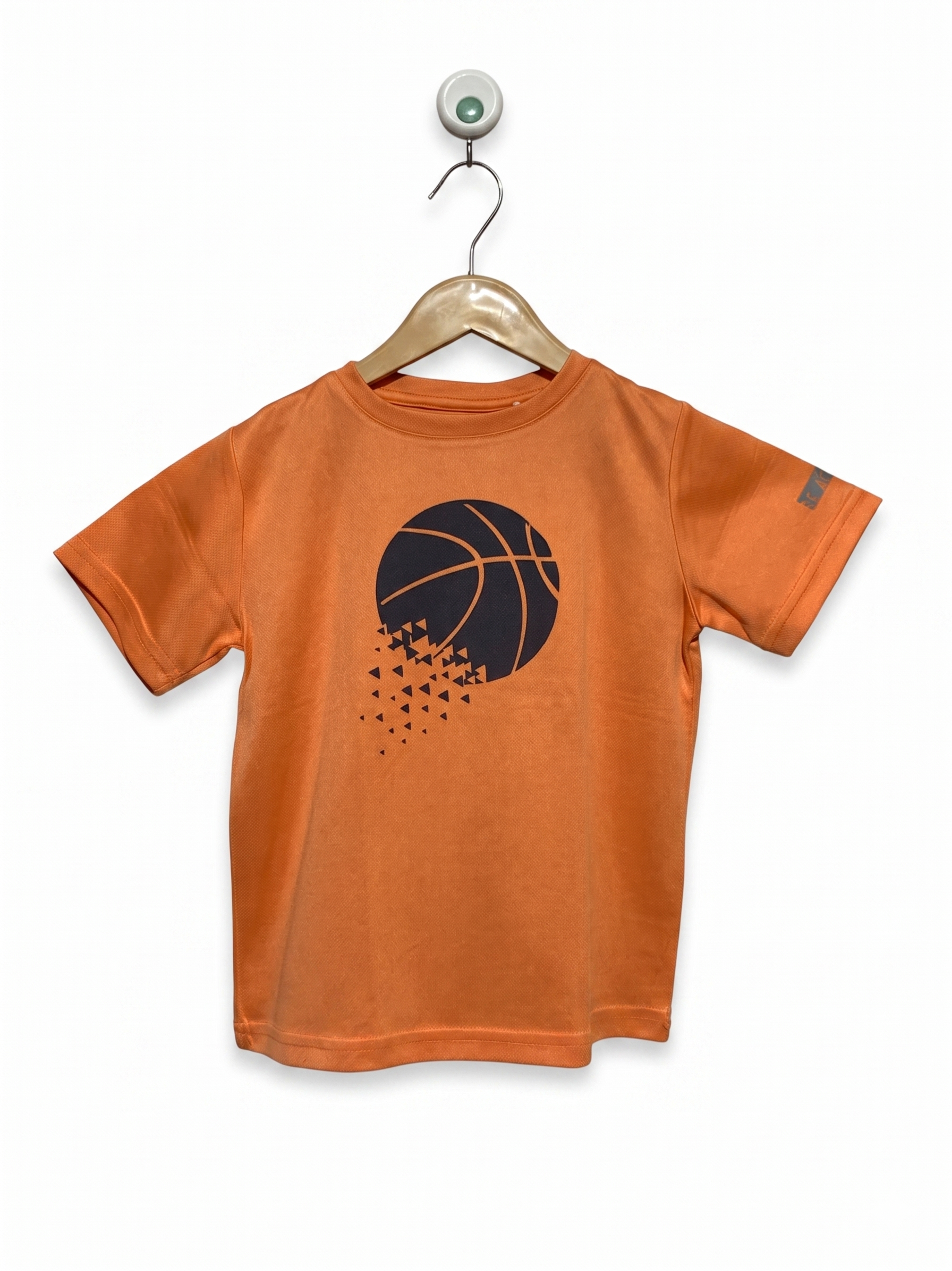 Topolino Boys Orange Basketball Performance T-Shirt - Size 116 (Estimated 5-6 Years) AB1