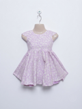 STACCATO Girls Light Purple Floral Cap Sleeve Dress - Size 98 (2-3 Years) Estimated Age 2-3 Years AB2