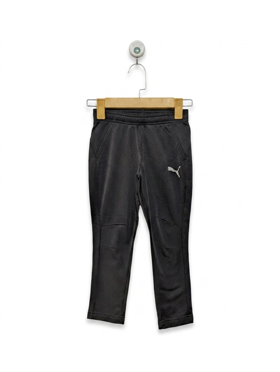 Puma Boys Black Essential Active Track Pants - Size YXS (5-6Y) Estimated Age 5-6 Years AB1