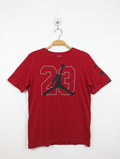 Jordan Boys Red "23" Graphic Tee - Size M (10-12 Years) Estimated Age 10-12 Years AB2