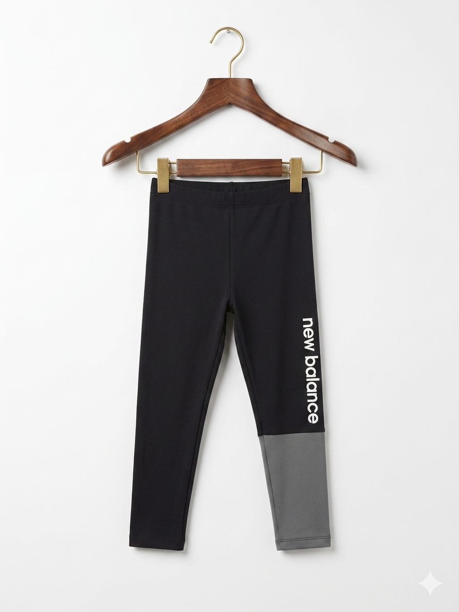 New Balance Kids Sportswear Colorblock Performance Leggings - Size 4-5 Years AB1