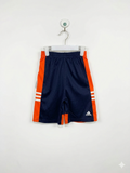 Adidas Boys' Navy & Orange Athletic Mesh Shorts - Size 6 AB1