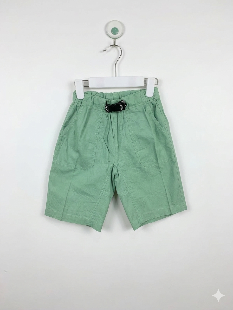 THE SHOP TK Boys' Sage Green Utility Chino Shorts - Size 120 AB1