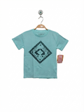JZD Girls/Boys Light Blue "Spreading Our Cultura" Graphic Tee - Size Estimated Age 6Y AB2