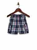 Garanimals Boys Navy Plaid Cargo Shorts - Size 3T AB1